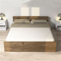 Sude Double Bedstead White Walnut NG